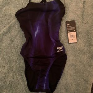Speedo Endurance+ Blue/Black One Piece